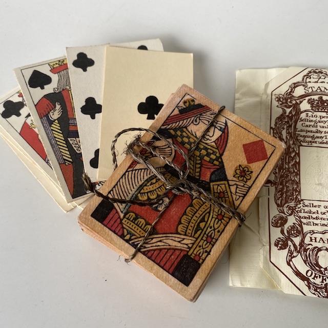 PLAYING CARDS, C18th Reproduction Set